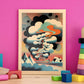 Nacnic Abstract Surreal Ukiyo 37. estampados de arte estético de pared para el diseño de dormitorio o sala de estar.-Artwork-Nacnic-Nacnic Estudio SL