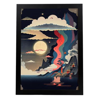 Nacnic Abstract Surreal Ukiyo 38. Impresiones de arte estético de pared para el diseño de dormitorio o sala de estar.-Artwork-Nacnic-A4-Sin marco-Nacnic Estudio SL