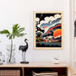 Nacnic Abstract Surreal Ukiyo 4. estampados de arte estético de pared para el diseño de dormitorio o sala de estar.-Artwork-Nacnic-Nacnic Estudio SL