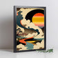 Nacnic Abstract Surreal Ukiyo 7. estampados de arte estético de pared para el diseño de dormitorio o sala de estar.-Artwork-Nacnic-Nacnic Estudio SL