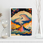 Nacnic altamente detallado geométrico psicodélico ukiyo 10. estampados de arte estético de pared para el diseño de dormitorio o sala de estar.-Artwork-Nacnic-Nacnic Estudio SL