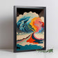 Nacnic altamente detallado geométrico psicodélico ukiyo 2. estampados de arte de pared estético para el diseño de dormitorio o sala de estar.-Artwork-Nacnic-Nacnic Estudio SL