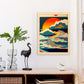 Nacnic altamente detallado geométrico psicodélico ukiyo 5. estampados de arte estético de pared para el diseño de dormitorio o sala de estar.-Artwork-Nacnic-Nacnic Estudio SL