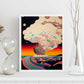 Nacnic altamente detallado geométrico psicodélico ukiyo 6. estampados de arte estético de pared para el diseño de dormitorio o sala de estar.-Artwork-Nacnic-Nacnic Estudio SL