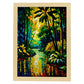 Nacnic Amazon Rainforest Amazonas Brasil Pintura al óleo. Estampados de arte de pared estético para el diseño de dormitorio o sala de estar.-Artwork-Nacnic-A4-Marco Madera clara-Nacnic Estudio SL