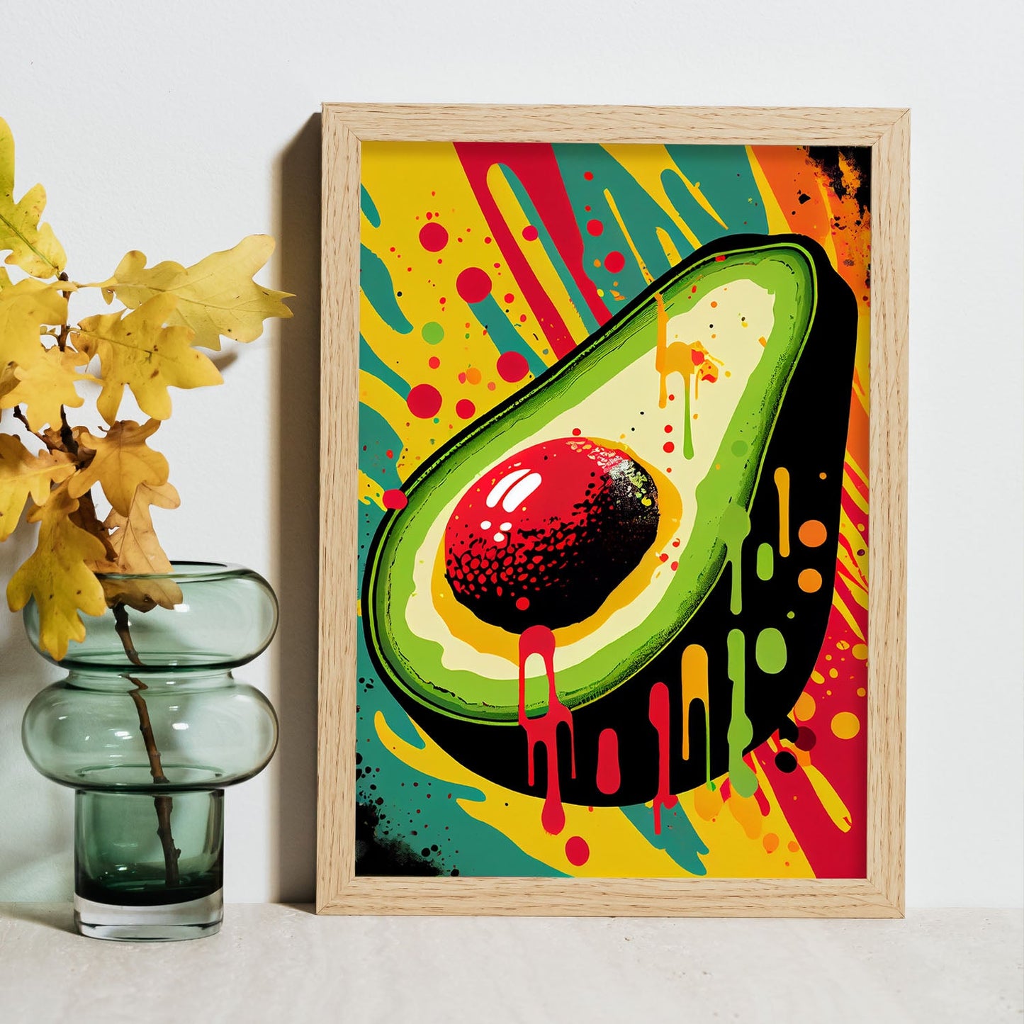 Nacnic Avocado Pop Art_3. Aesthetic Wall Art Prints for Bedroom or Living Room Design.