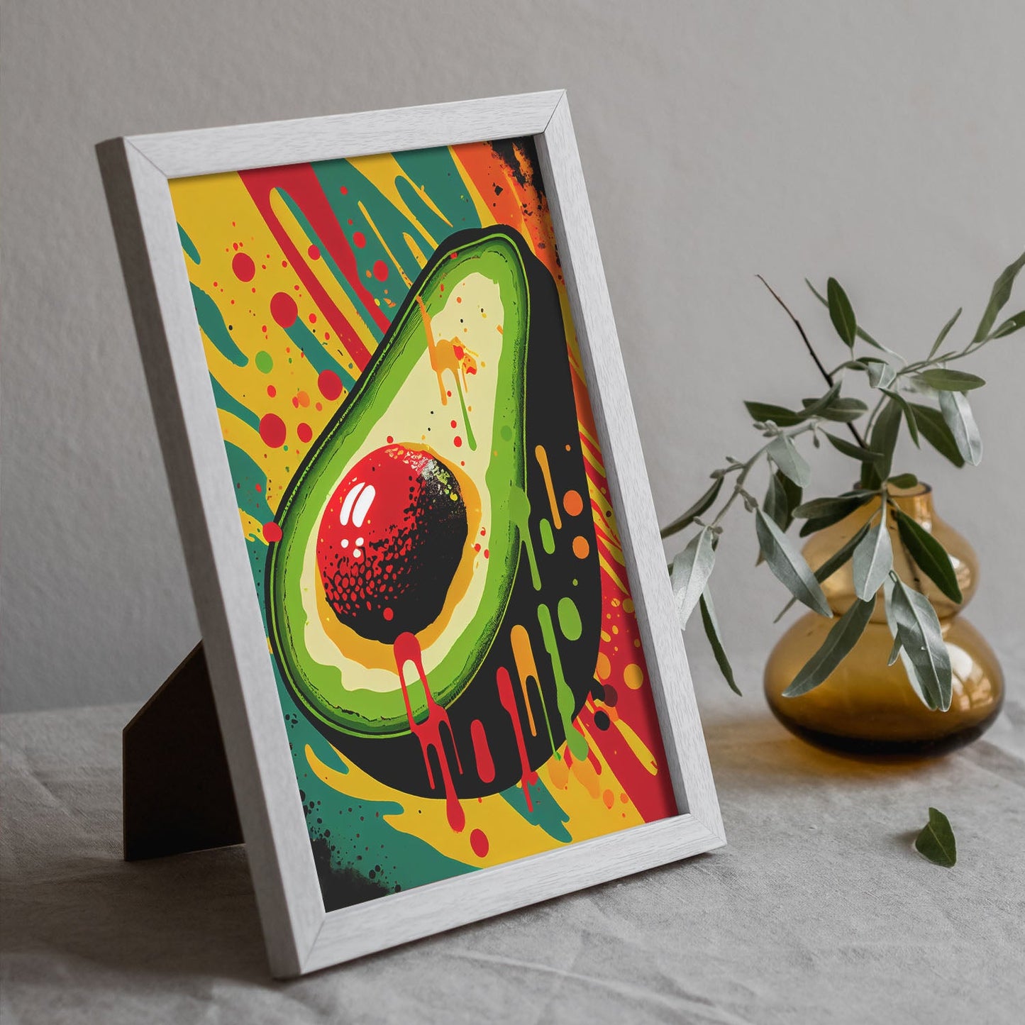 Nacnic Avocado Pop Art_3. Aesthetic Wall Art Prints for Bedroom or Living Room Design.