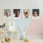 Nacnic Baby Duck Horse Sheep Skunk. Estampados de arte de pared estético para el diseño de dormitorio o sala de estar-Artwork-Nacnic-Nacnic Estudio SL