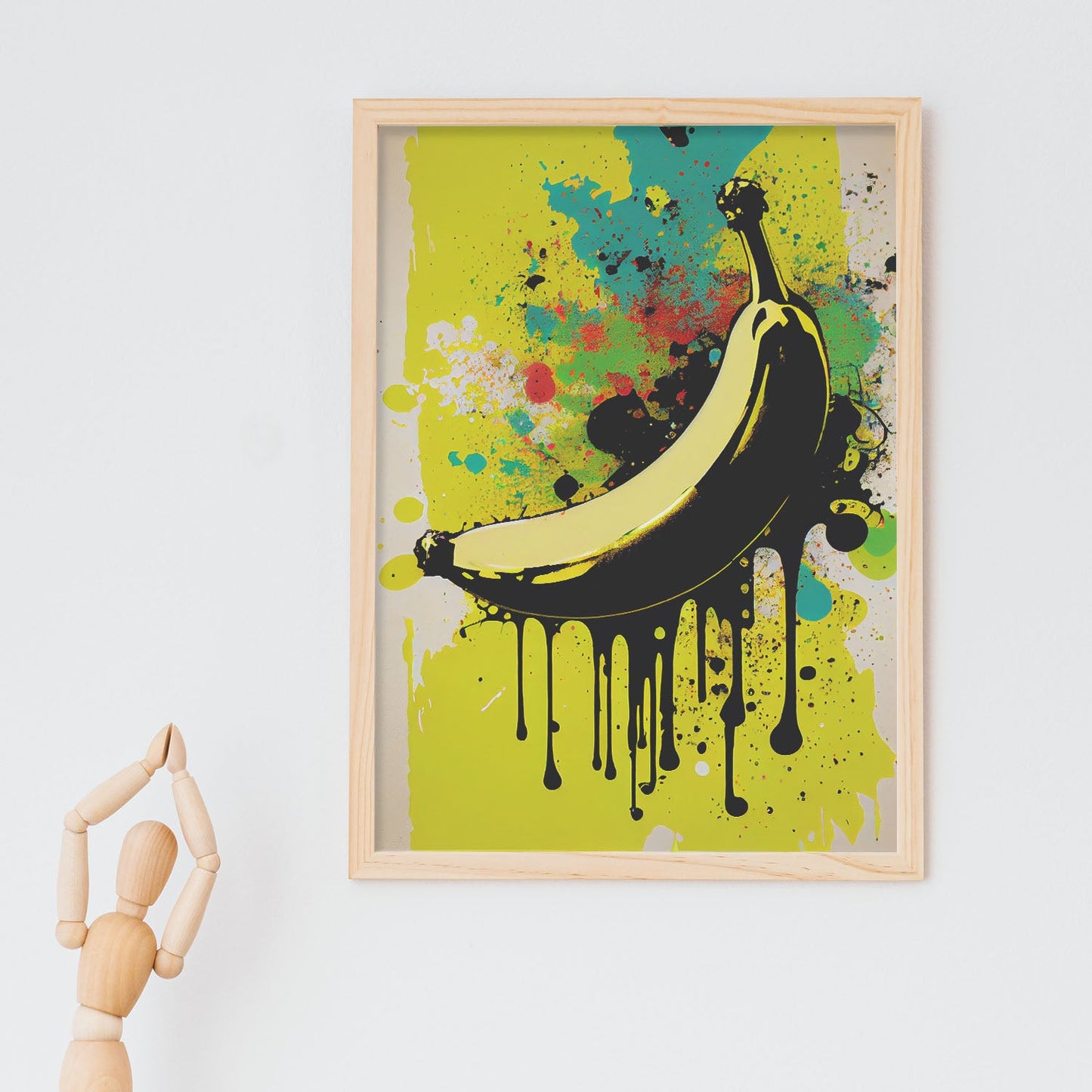 Nacnic banana Pop Art_2. Aesthetic Wall Art Prints for Bedroom or Living Room Design.