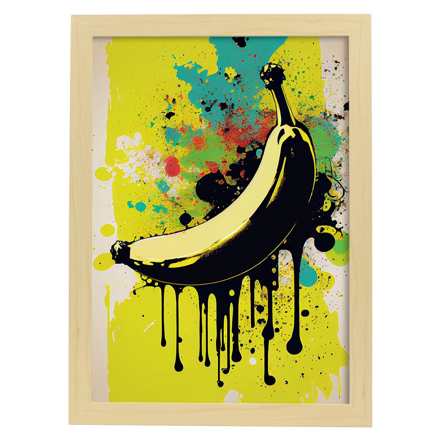 Nacnic banana Pop Art_2. Aesthetic Wall Art Prints for Bedroom or Living Room Design.