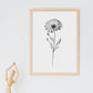 Lámina Nacnic Calendula Arte Minimalista Lineal_2
