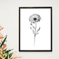 Lámina Nacnic Calendula Arte Minimalista Lineal_2