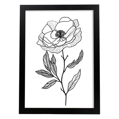 Nacnic Lámina Minimalista de Camelia en Linea_3