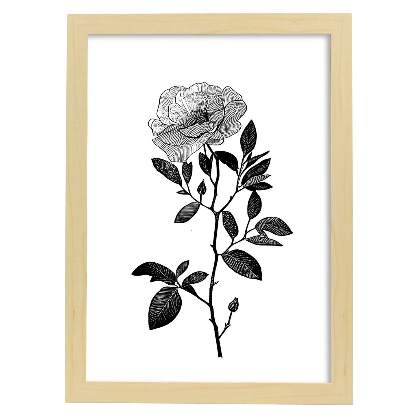 Nacnic Láminas de Arte Minimalista Camellia en Línea