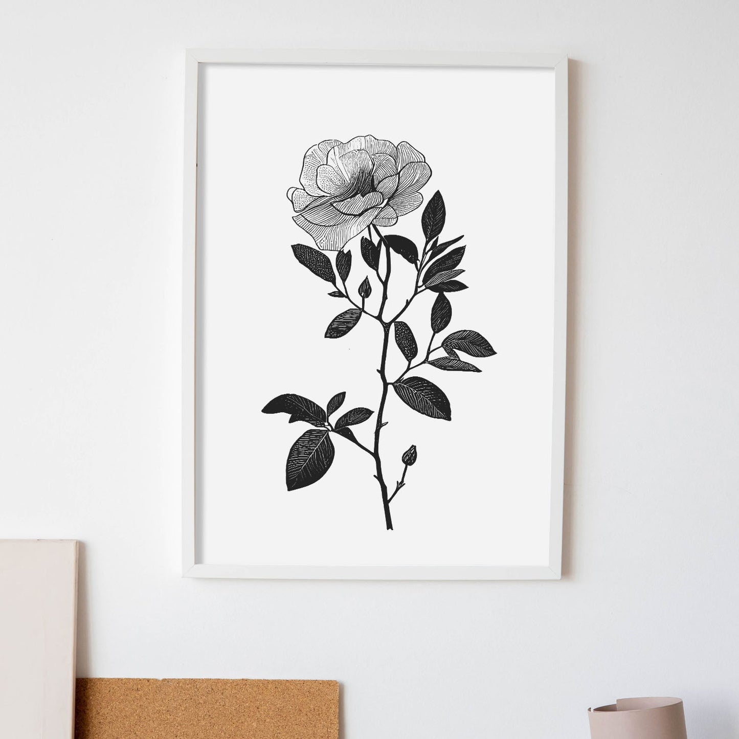 Nacnic Láminas de Arte Minimalista Camellia en Línea