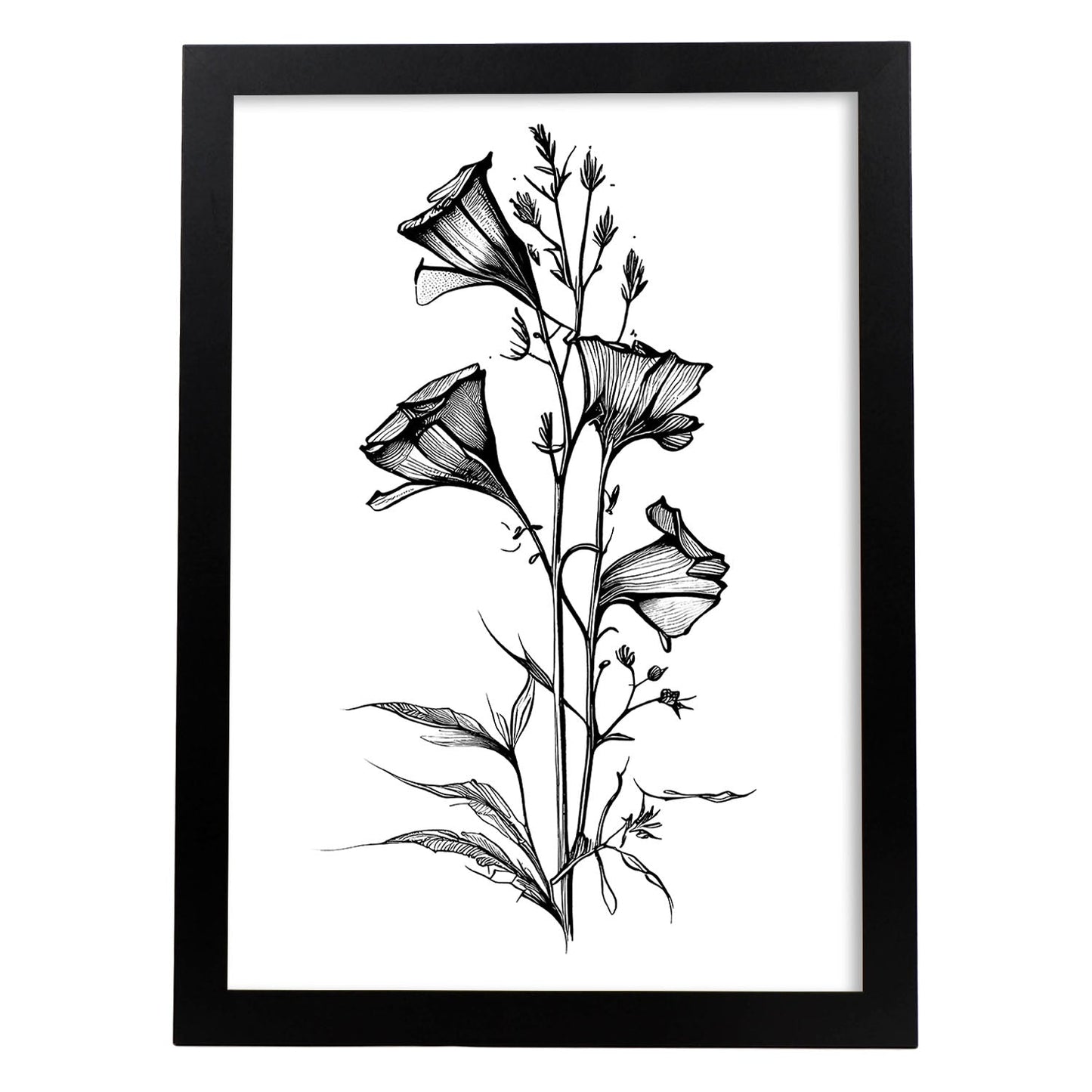 Nacnic Canterbury Minimalist Line Art_1. Aesthetic Wall Art Prints for Bedroom or Living Room Design.