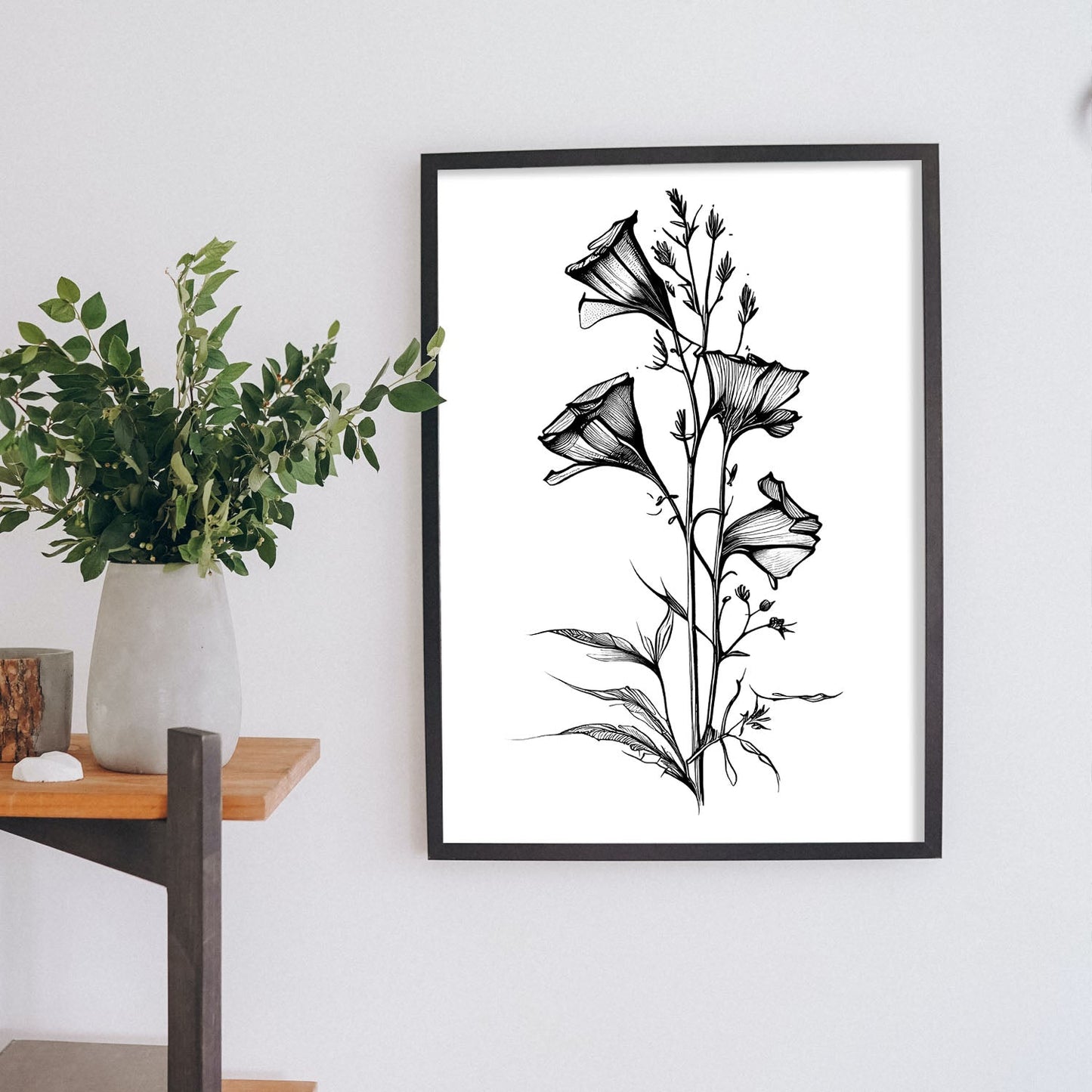 Nacnic Canterbury Minimalist Line Art_1. Aesthetic Wall Art Prints for Bedroom or Living Room Design.