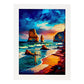 Nacnic doce apóstoles Great Ocean Road Victoria Australia. Estampados de arte de pared estético para el diseño de dormitorio o sala de estar.-Artwork-Nacnic-A4-Marco Blanco-Nacnic Estudio SL