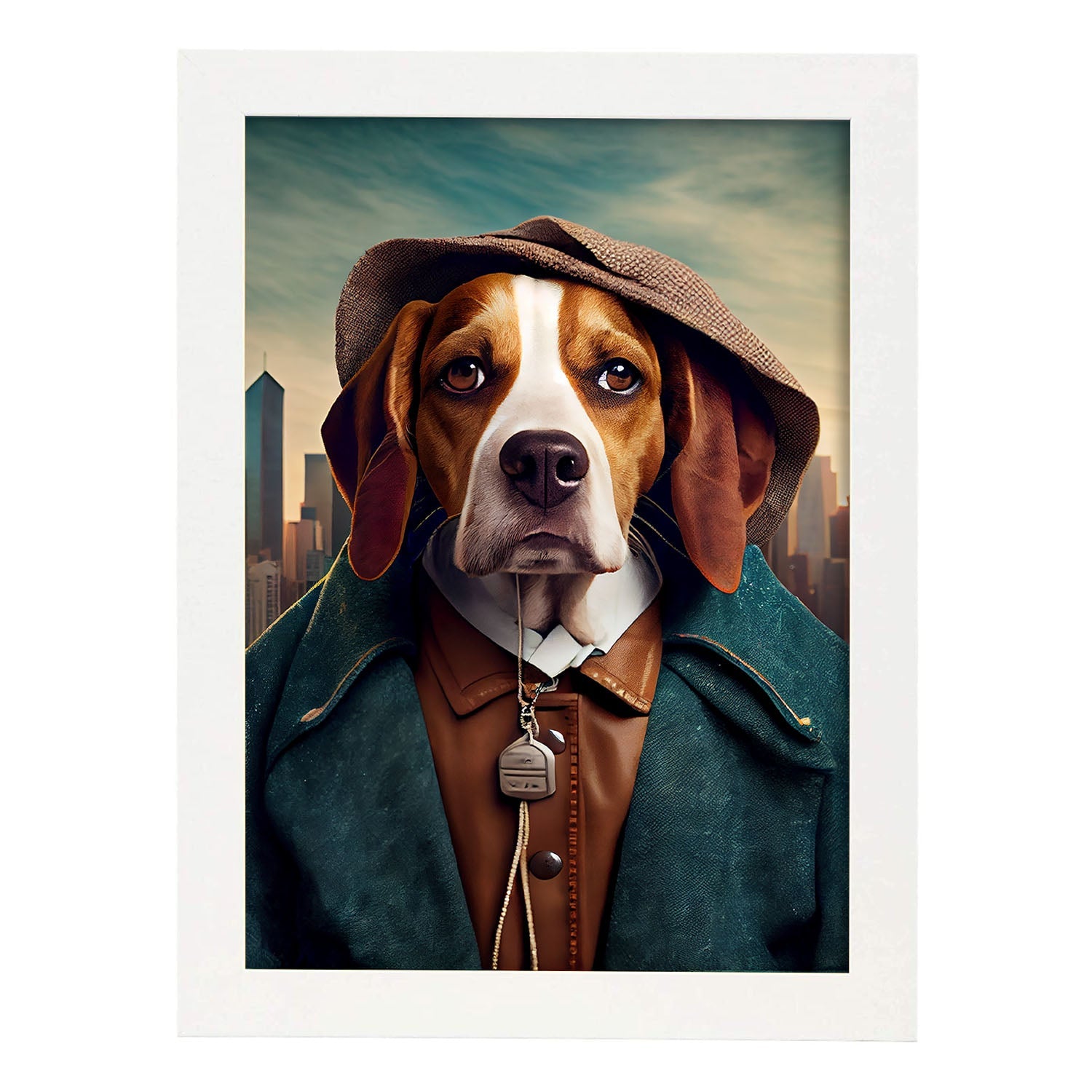 Nacnic Dog Beagle vestido con de ropa humana. Estampados – Nacnic SL