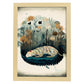 Nacnic Dreing Dreing Fluffy Tiger Precisionism Style. Estampados de arte de pared estético para el diseño de dormitorio o sala de estar.-Artwork-Nacnic-A4-Marco Madera clara-Nacnic Estudio SL