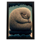 Nacnic Dreing Sleeping Fluffy Sloth Precisionism Style. Estampados de arte de pared estético para el diseño de dormitorio o sala de estar.-Artwork-Nacnic-A4-Sin marco-Nacnic Estudio SL