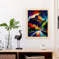 Nacnic Edimburgo Castillo Edimburgo Escocia Pintura al óleo Bru. Estampados de arte de pared estético para el diseño de dormitorio o sala de estar.-Artwork-Nacnic-Nacnic Estudio SL