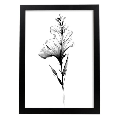 Lámina Nacnic Gladiolus Arte Minimalista en Línea_3