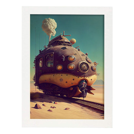 Nacnic hay infinitas posibilidades vintage extrañas 108. estampados de arte estético de pared para el diseño de dormitorio o sala de estar.-Artwork-Nacnic-A4-Marco Blanco-Nacnic Estudio SL