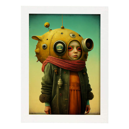 Nacnic hay infinitas posibilidades vintage extrañas 114. estampados de arte de pared estético para el diseño de dormitorio o sala de estar.-Artwork-Nacnic-A4-Marco Blanco-Nacnic Estudio SL