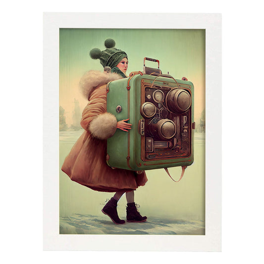 Nacnic hay infinitas posibilidades vintage extrañas 116. estampados de arte de pared estético para el diseño de dormitorio o sala de estar.-Artwork-Nacnic-A4-Marco Blanco-Nacnic Estudio SL