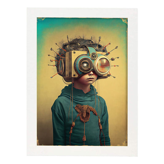Nacnic hay infinitas posibilidades vintage extrañas 123. estampados de arte de pared estético para el diseño de dormitorio o sala de estar.-Artwork-Nacnic-A4-Marco Blanco-Nacnic Estudio SL