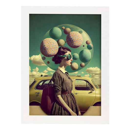 Nacnic hay infinitas posibilidades vintage extrañas 127. estampados de arte de pared estético para el diseño de dormitorio o sala de estar.-Artwork-Nacnic-A4-Marco Blanco-Nacnic Estudio SL