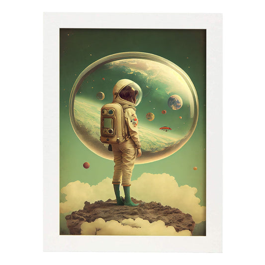 Nacnic hay infinitas posibilidades vintage extrañas 148. estampados de arte de pared estético para el diseño de dormitorio o sala de estar.-Artwork-Nacnic-A4-Marco Blanco-Nacnic Estudio SL