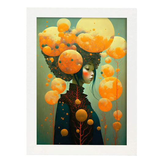 Nacnic hay infinitas posibilidades vintage extrañas 158. estampados de arte estético de pared para el diseño de dormitorio o sala de estar.-Artwork-Nacnic-A4-Marco Blanco-Nacnic Estudio SL