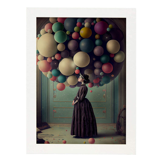 Nacnic hay infinitas posibilidades vintage extrañas 166. estampados de arte de pared estético para el diseño de dormitorio o sala de estar.-Artwork-Nacnic-A4-Marco Blanco-Nacnic Estudio SL