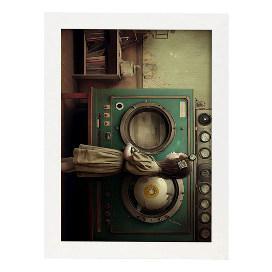 Nacnic hay infinitas posibilidades vintage extrañas 172. estampados de arte de pared estético para el diseño de dormitorio o sala de estar.-Artwork-Nacnic-A4-Marco Blanco-Nacnic Estudio SL
