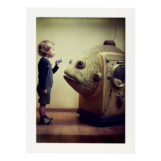 Nacnic hay infinitas posibilidades vintage extrañas 175. estampados de arte de pared estético para el diseño de dormitorio o sala de estar.-Artwork-Nacnic-A4-Marco Blanco-Nacnic Estudio SL