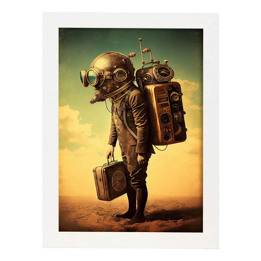 Nacnic hay infinitas posibilidades vintage extrañas 188. estampados de arte de pared estético para el diseño de dormitorio o sala de estar.-Artwork-Nacnic-A4-Marco Blanco-Nacnic Estudio SL