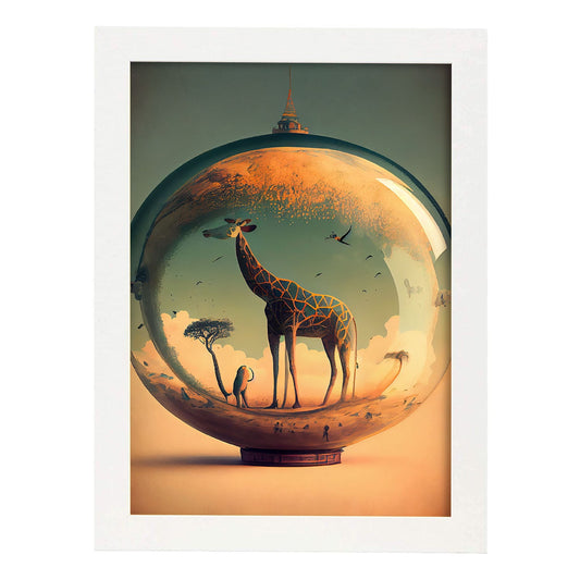 Nacnic hay infinitas posibilidades vintage extrañas 189. estampados de arte de pared estético para el diseño de dormitorio o sala de estar.-Artwork-Nacnic-A4-Marco Blanco-Nacnic Estudio SL