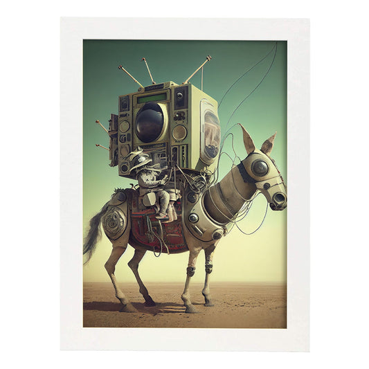 Nacnic hay infinitas posibilidades vintage extrañas 216. estampados de arte estético de pared para el diseño de dormitorio o sala de estar.-Artwork-Nacnic-A4-Marco Blanco-Nacnic Estudio SL