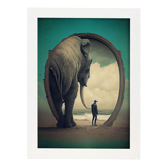 Nacnic hay infinitas posibilidades vintage extrañas 21. estampados de arte estético de pared para el diseño de dormitorio o sala de estar.-Artwork-Nacnic-A4-Marco Blanco-Nacnic Estudio SL