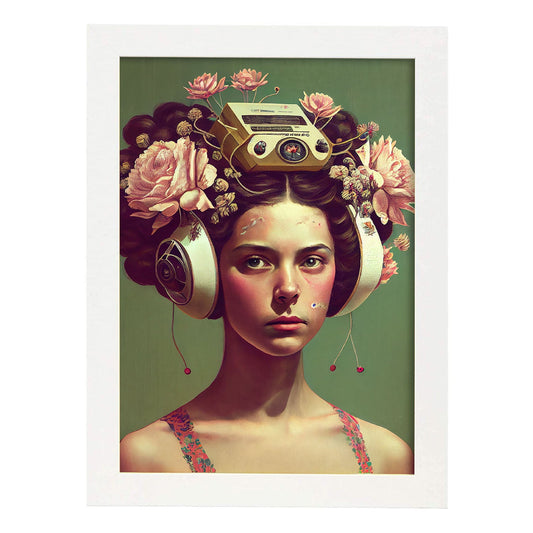 Nacnic hay infinitas posibilidades vintage extrañas 229. estampados de arte de pared estético para el diseño de dormitorio o sala de estar.-Artwork-Nacnic-A4-Marco Blanco-Nacnic Estudio SL
