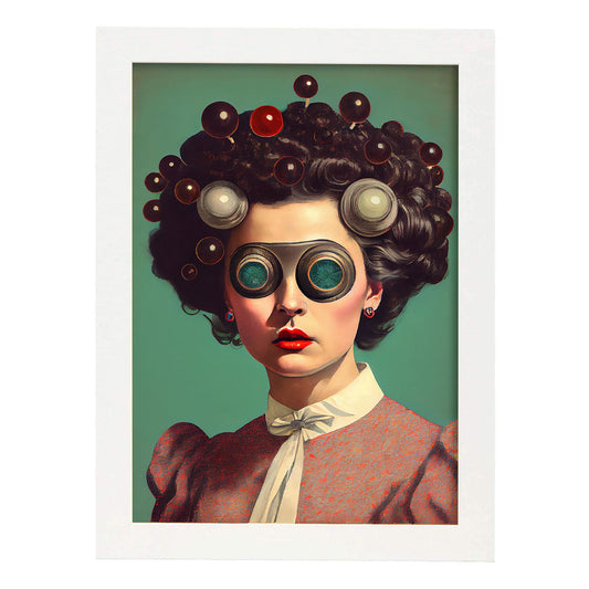 Nacnic hay infinitas posibilidades vintage extrañas 232. estampados de arte estético de pared para el diseño de dormitorio o sala de estar.-Artwork-Nacnic-A4-Marco Blanco-Nacnic Estudio SL