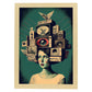 Nacnic hay infinitas posibilidades vintage extrañas 23. estampados de arte estético de pared para el diseño de dormitorio o sala de estar.-Artwork-Nacnic-A4-Marco Madera clara-Nacnic Estudio SL