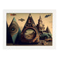 Nacnic hay infinitas posibilidades Vintage Weird 270. estampados de arte estético de pared para el diseño de dormitorio o sala de estar.-Artwork-Nacnic-A4-Marco Blanco-Nacnic Estudio SL