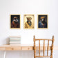 Nacnic Human Animal Badger Bear Cheetah. Estampados de arte de pared estético para el diseño de dormitorio o sala de estar-Artwork-Nacnic-Nacnic Estudio SL