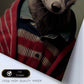 Nacnic Human Animal Badger Bison Chartreux. Estampados de arte de pared estético para el diseño de dormitorio o sala de estar-Artwork-Nacnic-Nacnic Estudio SL
