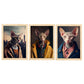 Nacnic Human Animal Cat Colorpoint Peterblad. Estampados de arte de pared estético para el diseño de dormitorio o sala de estar-Artwork-Nacnic-A4-Marco Madera clara-Nacnic Estudio SL