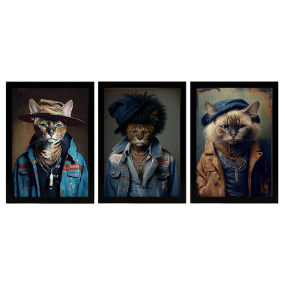 Nacnic Human Animal Cat Havana Munchkin. Estampados de arte de pared estético para el diseño de dormitorio o sala de estar-Artwork-Nacnic-A4-Sin marco-Nacnic Estudio SL