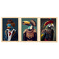 Nacnic Human Animal Duck Parrot Toucan. Estampados de arte de pared estético para el diseño de dormitorio o sala de estar-Artwork-Nacnic-A4-Marco Madera clara-Nacnic Estudio SL